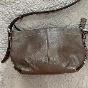 Coach chocolate brown Leather purse